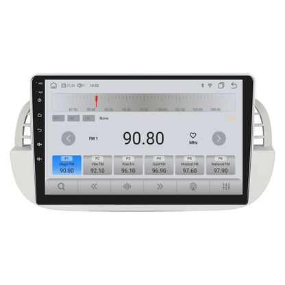 Navigatie dedicata FIAT 500 (2007-2015) Android 14, 8 GB RAM 128 GB ROM, OCTA-CORE 2.0Mhz, Carplay si Android auto, Slot SIM 4G, ventilator de racire activ, ecran 9 inch HD