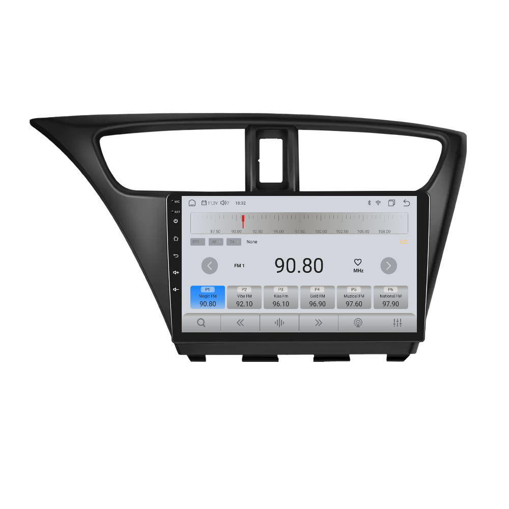 Navigatie dedicata Honda Civic (2012-2017)  Android 14, 8 GB RAM 128 GB ROM, OCTA-CORE 2.0Mhz, Carplay si Android auto, Slot SIM 4G, ventilator de racire activ, ecran 9 inch HD