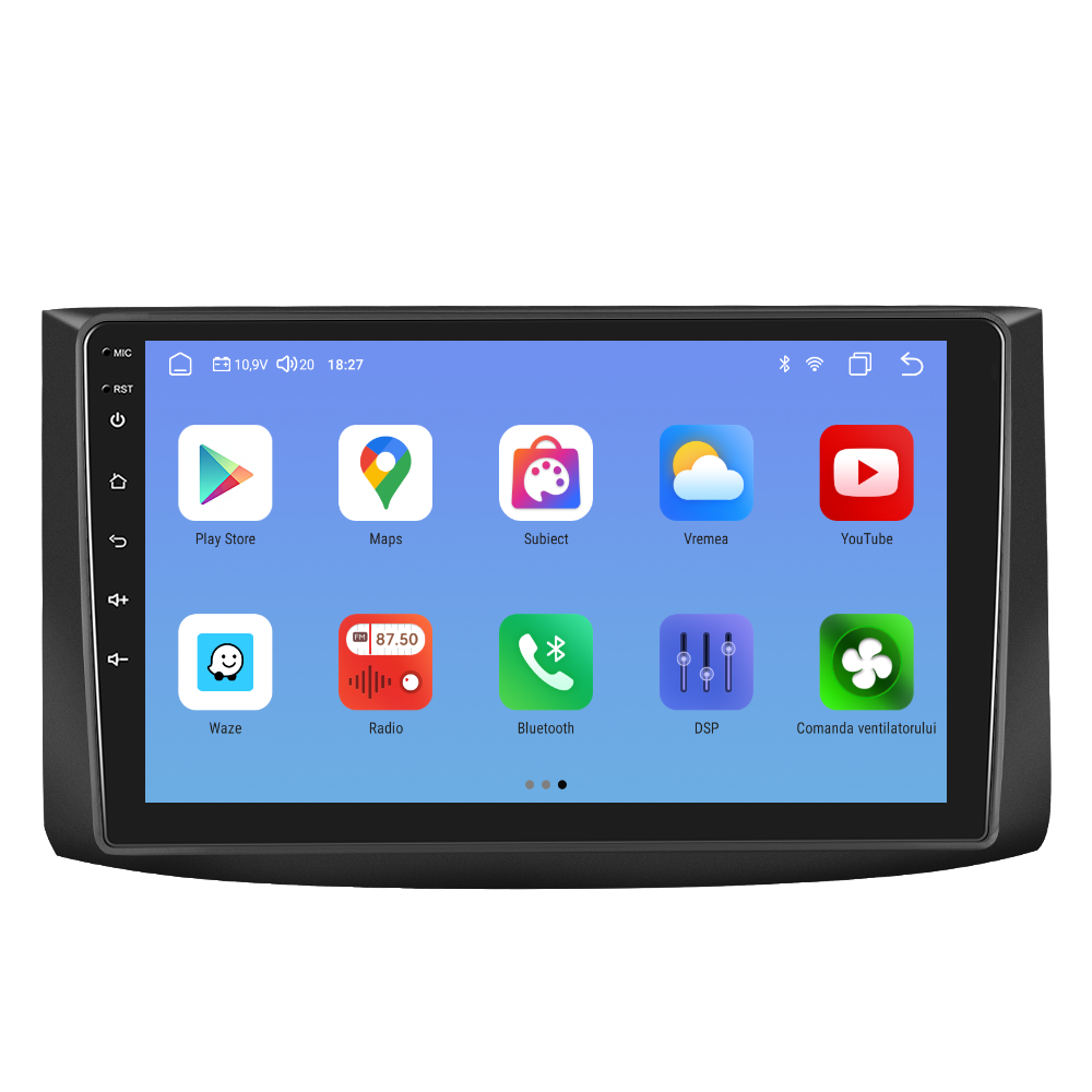 Navigatie dedicata Chevrolet Aveo (2006-2010) cu Android 14, 4 GB RAM 64 GB ROM, OCTA-CORE, Carplay si Android auto, Slot SIM 4G, ventilator de racire activ, ecran 9 inch HD