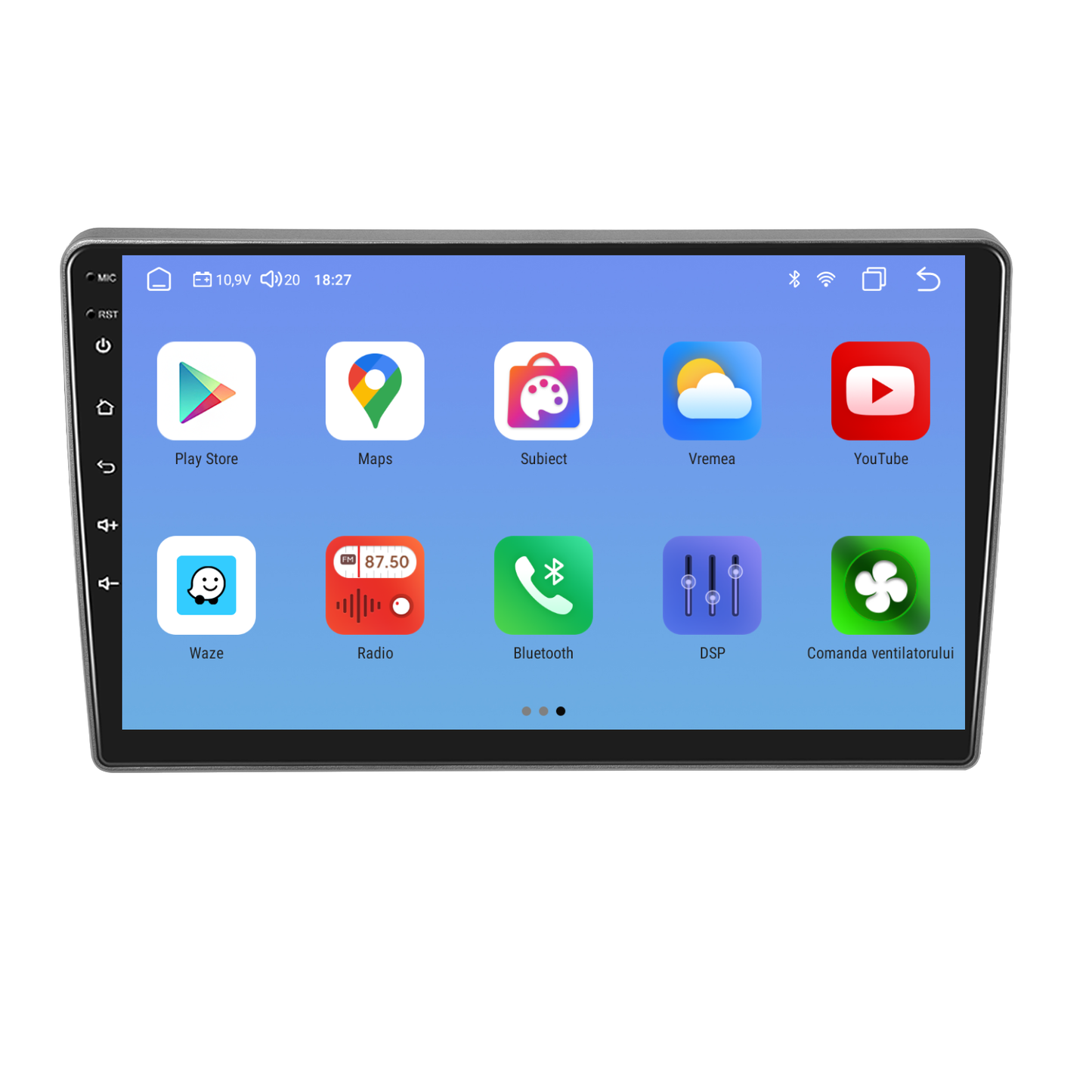 Navigatie dedicata Peugeot 407 (2004-2008) Android 14, 8 GB RAM 128 GB ROM, OCTA-CORE 2.0Mhz, Carplay si Android auto, Slot SIM 4G, ventilator de racire activ, ecran 9 inch HD