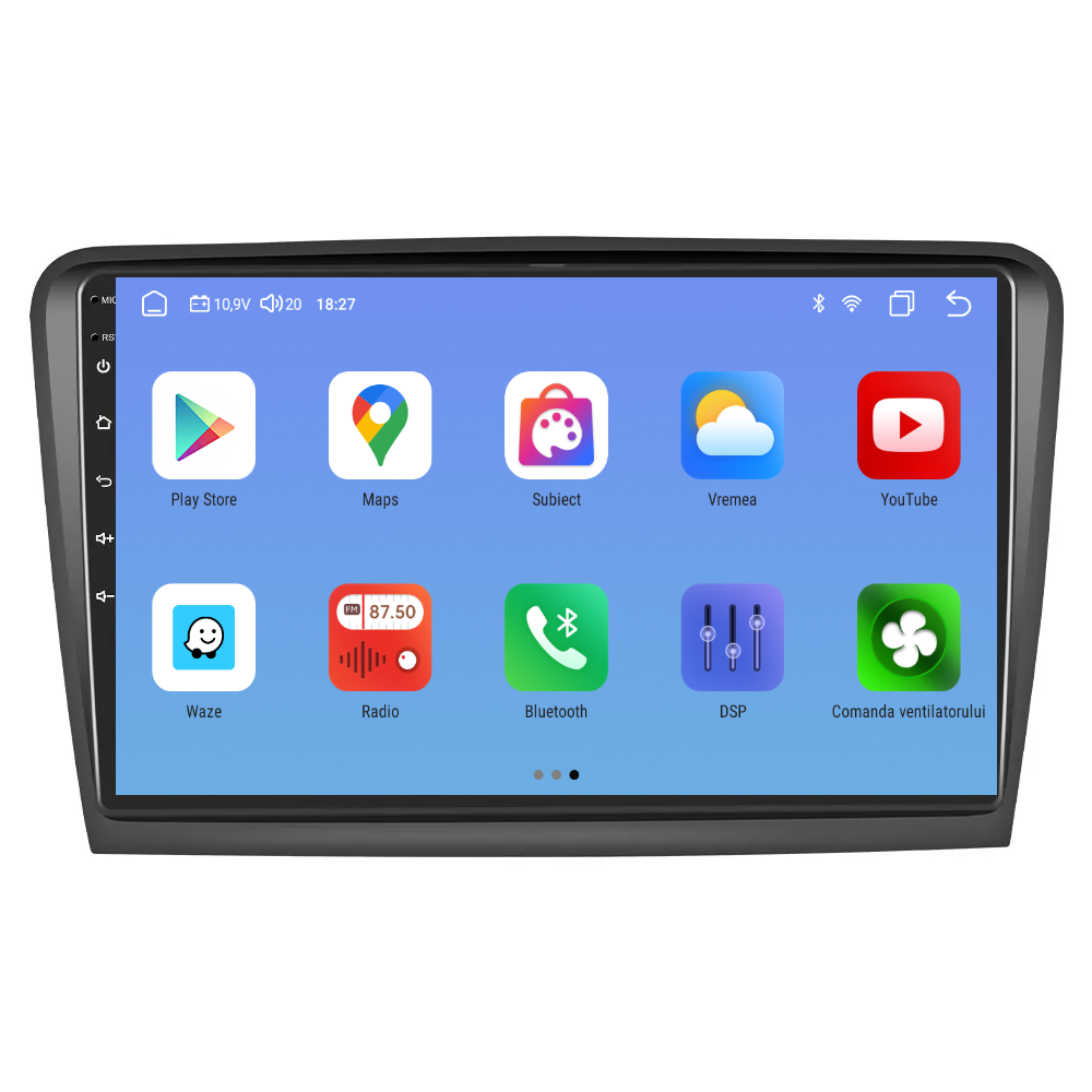 Navigatie dedicata Skoda Superb 2 (2009-2013) cu Android 14, 4 GB RAM 64 GB ROM, OCTA-CORE, Carplay si Android auto, Slot SIM 4G, ventilator de racire activ, ecran 10.1 inch HD