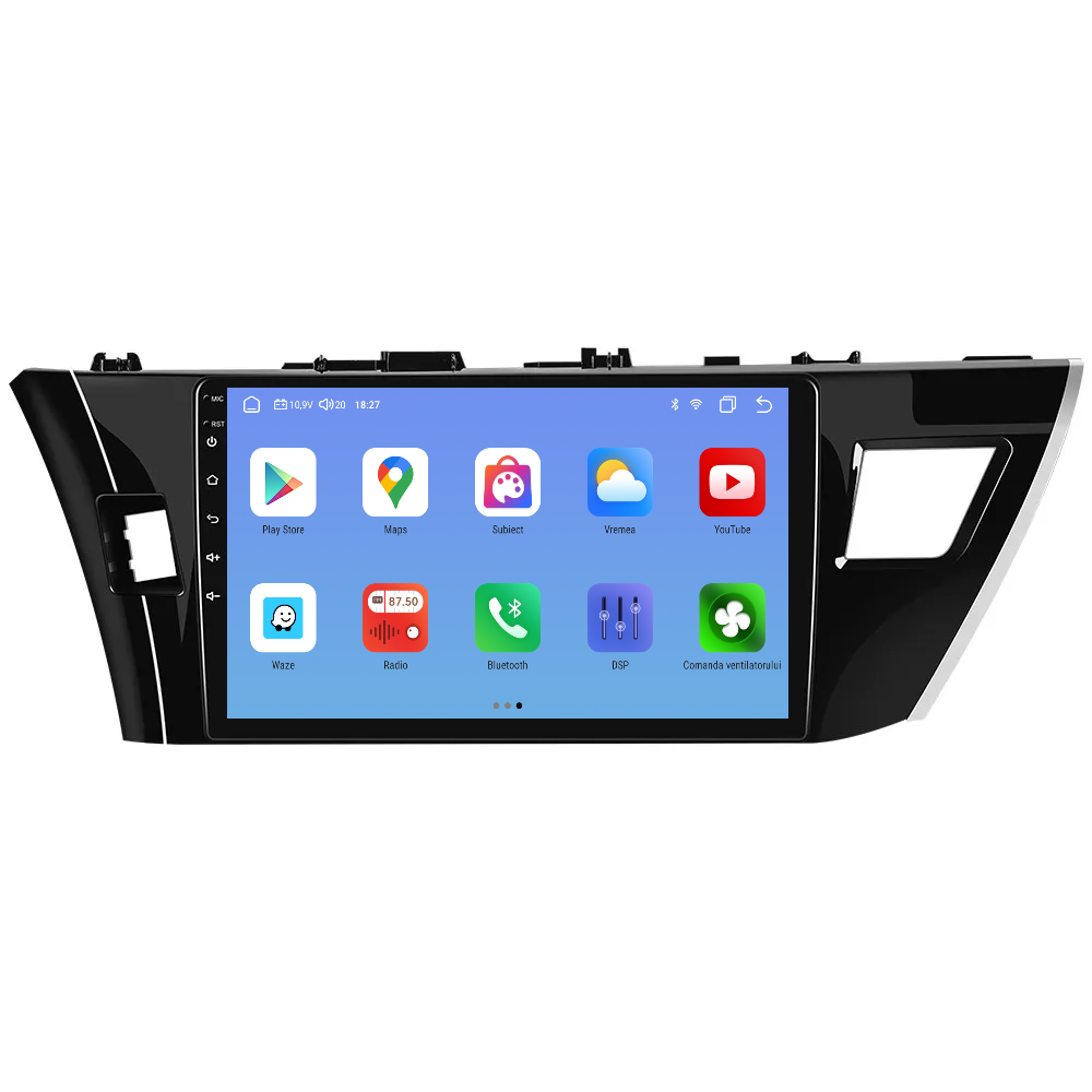 Navigatie dedicata Toyota Corolla (2013-2017) Android 14, 8 GB RAM 128 GB ROM, OCTA-CORE 2.0Mhz, Carplay si Android auto, Slot SIM 4G, ventilator de racire activ, ecran 10.1 inch HD