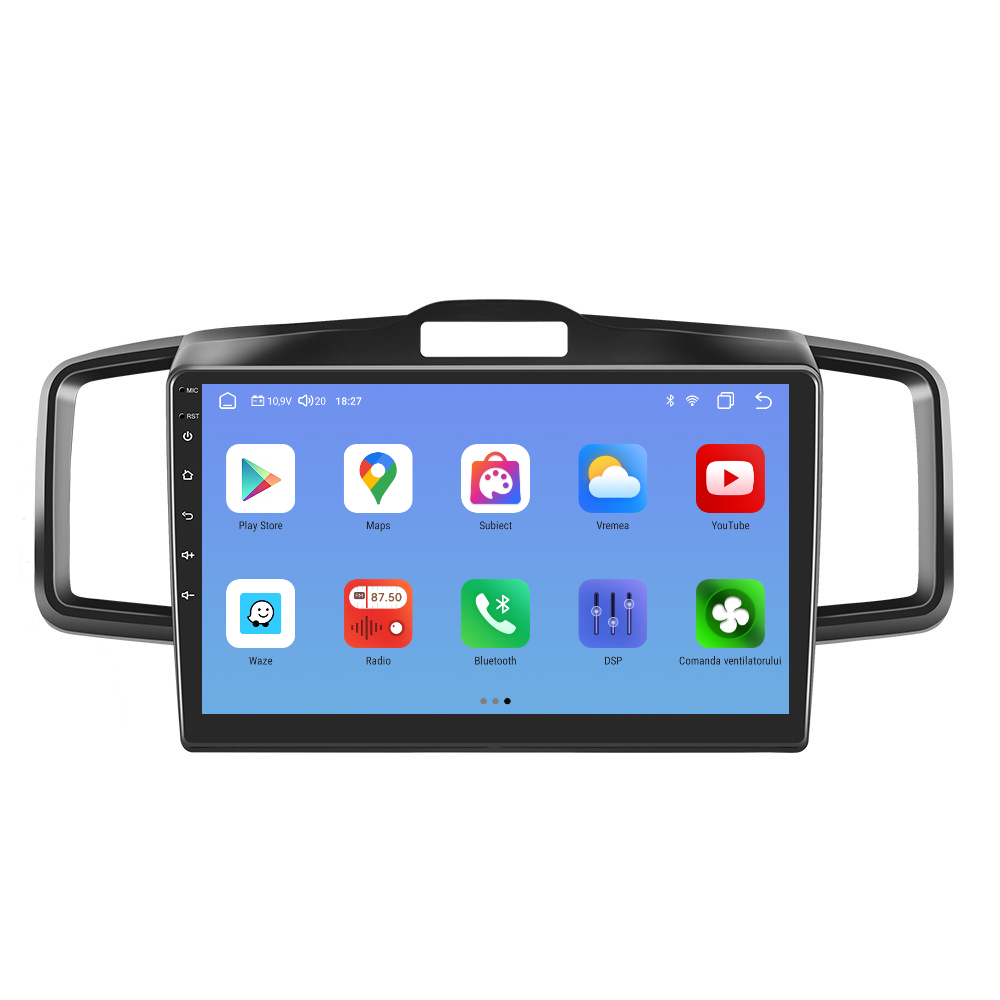 Navigatie dedicata Honda Feed (2008-2015) Android 14, 8 GB RAM 128 GB ROM, OCTA-CORE 2.0Mhz, Carplay si Android auto, Slot SIM 4G, ventilator de racire activ, ecran 10.1 inch HD