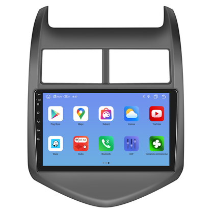 Navigatie dedicata Chevrolet AVEO (2011-2013) Android 14, 8 GB RAM 128 GB ROM, OCTA-CORE 2.0Mhz, Carplay si Android auto, Slot SIM 4G, ventilator de racire activ, ecran 9 inch HD
