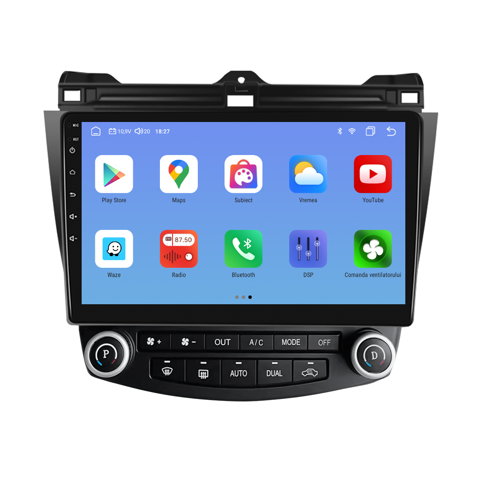 Navigatie dedicata Honda Accord (2003-2007) cu Android 14, 4 GB RAM 64 GB ROM, OCTA-CORE, Carplay si Android auto, Slot SIM 4G, ventilator de racire activ, ecran 10.1 inch HD