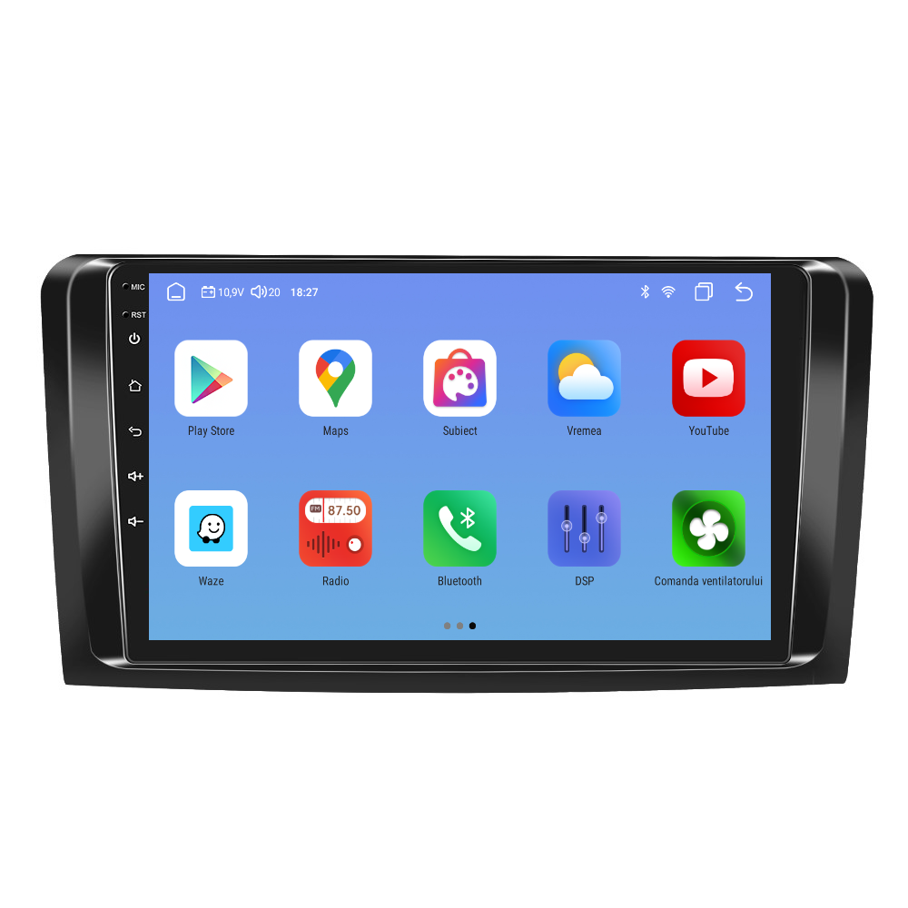 Navigatie dedicata Mercedes-Benz ML Series (2005-2011) cu Android 14, 4 GB RAM 64 GB ROM, OCTA-CORE, Carplay si Android auto, Slot SIM 4G, ventilator de racire activ, ecran 9 inch HD