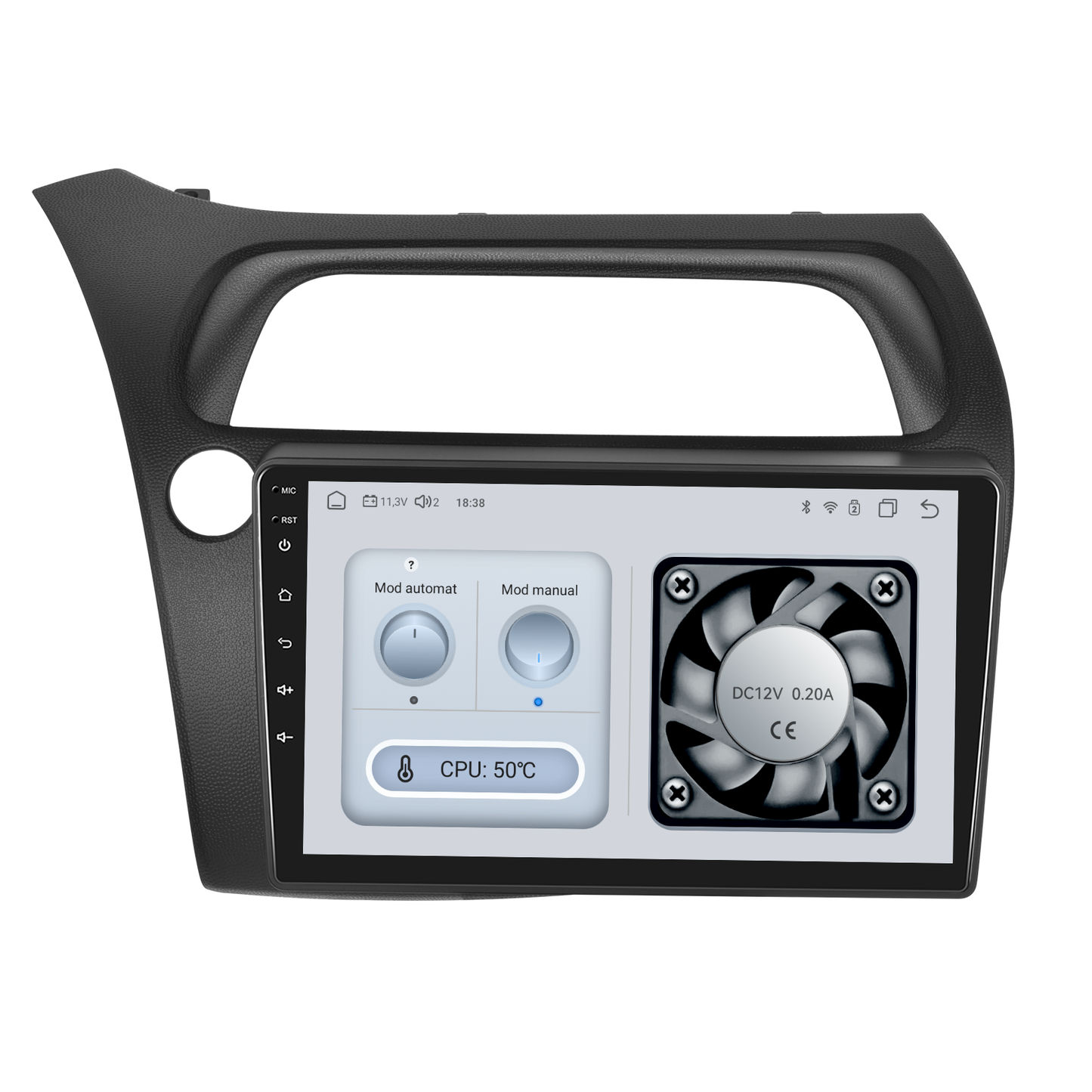 Navigatie dedicata Honda Civic (2006-2011) cu Android 14, 4 GB RAM 64 GB ROM, OCTA-CORE, Carplay si Android auto, Slot SIM 4G, ventilator de racire activ, ecran 9 inch HD