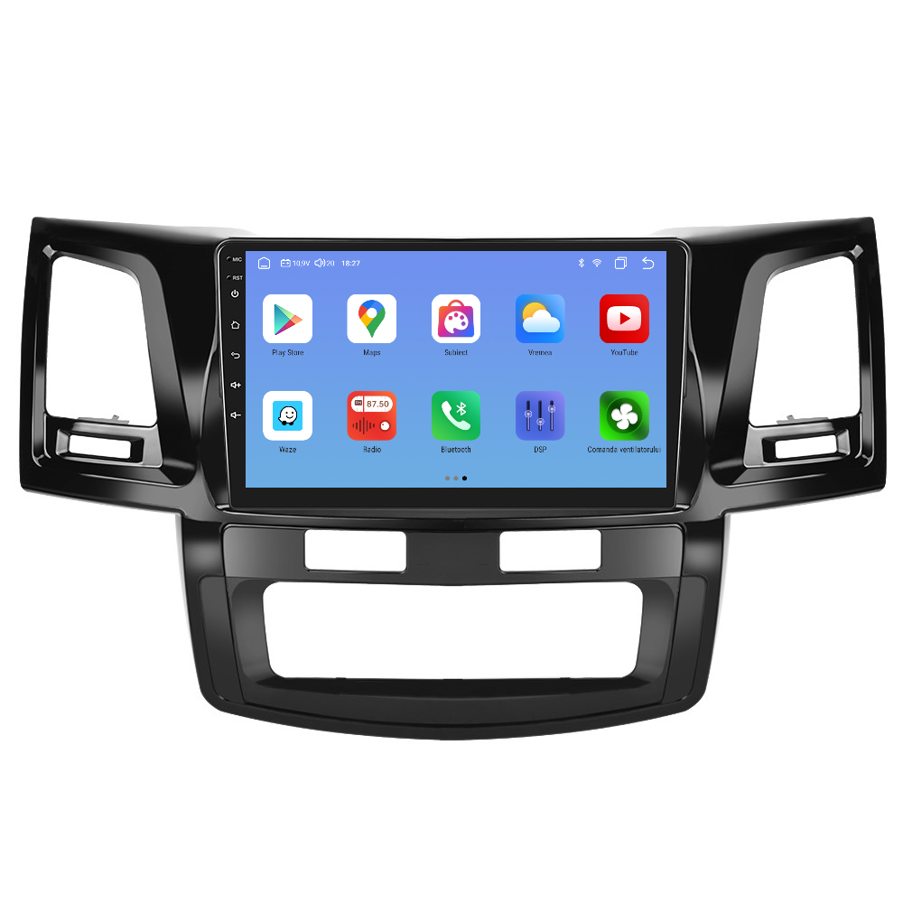 Navigatie dedicata Toyota HILUX (2005-2014)cu Android 14, 4 GB RAM 64 GB ROM, OCTA-CORE, Carplay si Android auto, Slot SIM 4G, ventilator de racire activ, ecran 9 inch HD