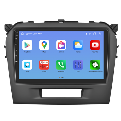 Navigatie dedicata Suzuki Vitara (2014-2018) cu Android 14, 4 GB RAM 64 GB ROM, OCTA-CORE, Carplay si Android auto, Slot SIM 4G, ventilator de racire activ, ecran 9 inch HD