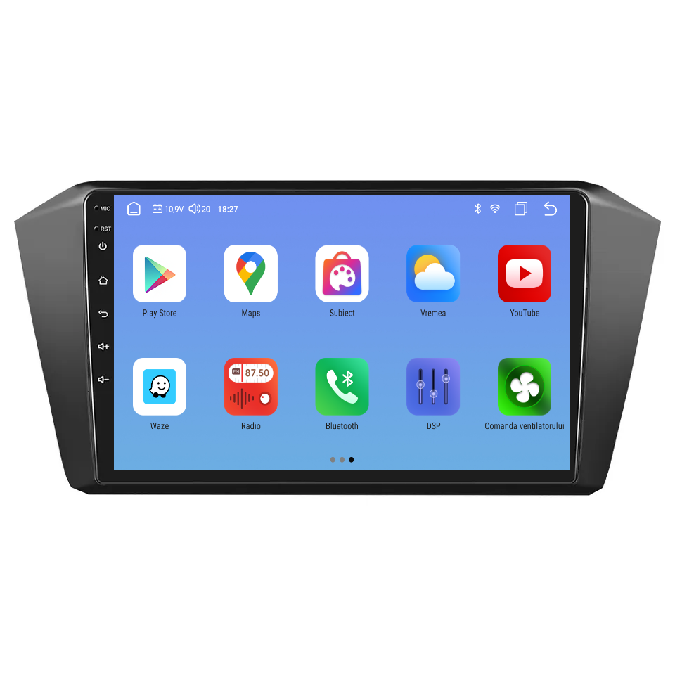Navigatie dedicata Volkswagen Passat B8 (2015-2020) Android 14, 8 GB RAM 128 GB ROM, OCTA-CORE 2.0Mhz, Carplay si Android auto, Slot SIM 4G, ventilator de racire activ, ecran 10.1 inch HD