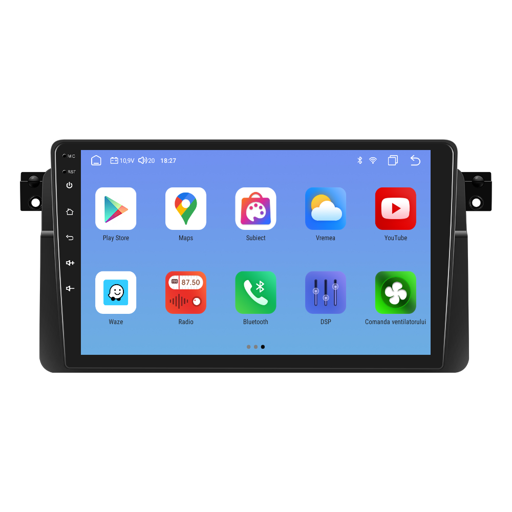 Navigatie dedicata BMW E46 (1999-2005) cu Android 14, 4 GB RAM 64 GB ROM, OCTA-CORE, Carplay si Android auto, Slot SIM 4G, ventilator de racire activ, ecran 9 inch HD