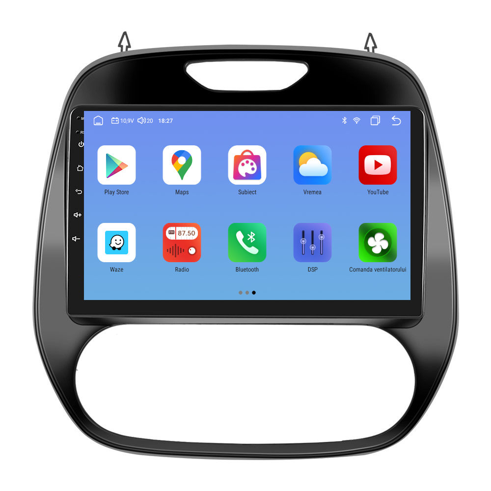 Navigatie dedicata Renault Captur (2015-2017) cu Android 14, 4 GB RAM 64 GB ROM, OCTA-CORE, Carplay si Android auto, Slot SIM 4G, ventilator de racire activ, ecran 9 inch HD