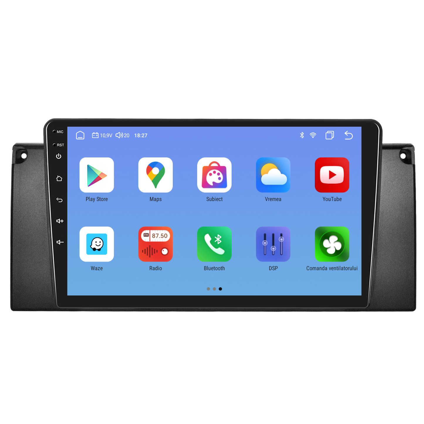 Navigatie dedicata BMW E53 (1999-2005) cu Android 14, 4 GB RAM 64 GB ROM, OCTA-CORE, Carplay si Android auto, Slot SIM 4G, ventilator de racire activ, ecran 9 inch HD