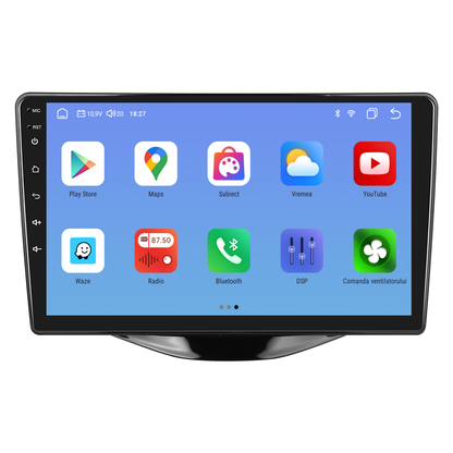 Navigatie dedicata Toyota Aygo 201|Citroen C1 2020|Peugeot 108 cu Android 14, 4 GB RAM 64 GB ROM, OCTA-CORE, Carplay si Android auto, Slot SIM 4G, ventilator de racire activ, ecran 9 inch HD