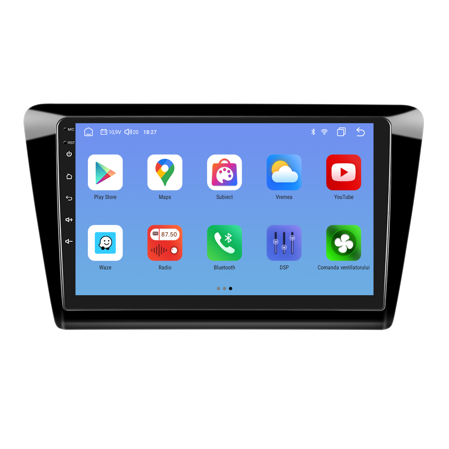 Navigatie dedicata Skoda Rapid / Seat Toldeo (2012-2019) cu Android 14, 4 GB RAM 64 GB ROM, OCTA-CORE, Carplay si Android auto, Slot SIM 4G, ventilator de racire activ, ecran 9 inch HD