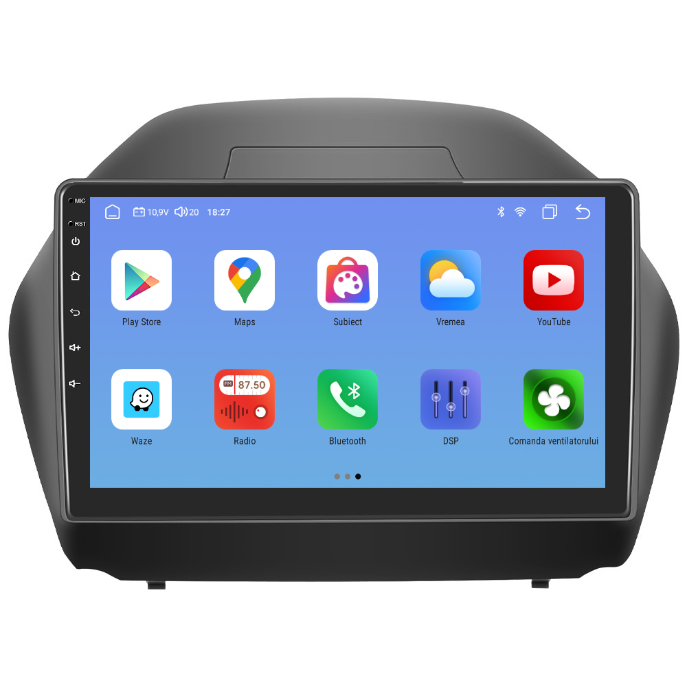 Navigatie dedicata Hyundai IX35 (2010-2015) cu Android 14, 4 GB RAM 64 GB ROM, OCTA-CORE, Carplay si Android auto, Slot SIM 4G, ventilator de racire activ, ecran 10.1 inch HD