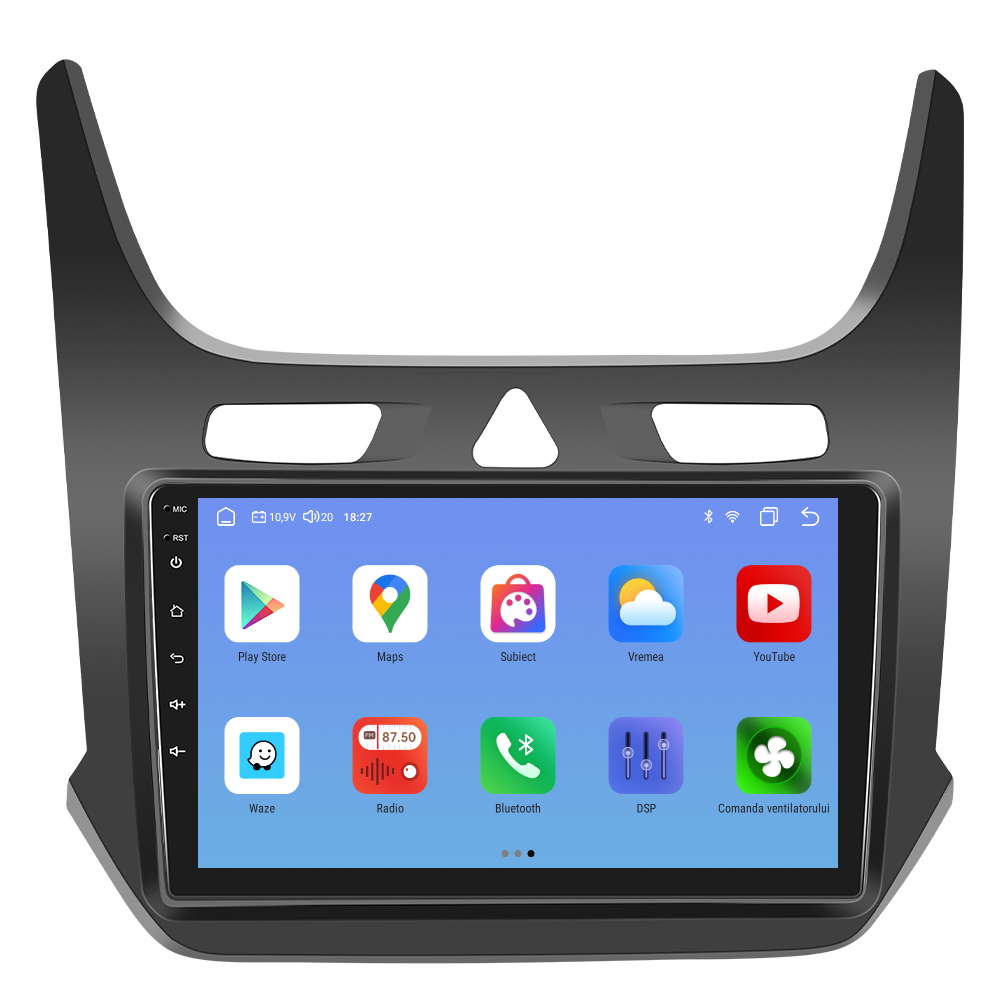 Navigatie dedicata Chevrolet Cobalt (2011-2018) cu Android 14, 4 GB RAM 64 GB ROM, OCTA-CORE, Carplay si Android auto, Slot SIM 4G, ventilator de racire activ, ecran 9 inch HD