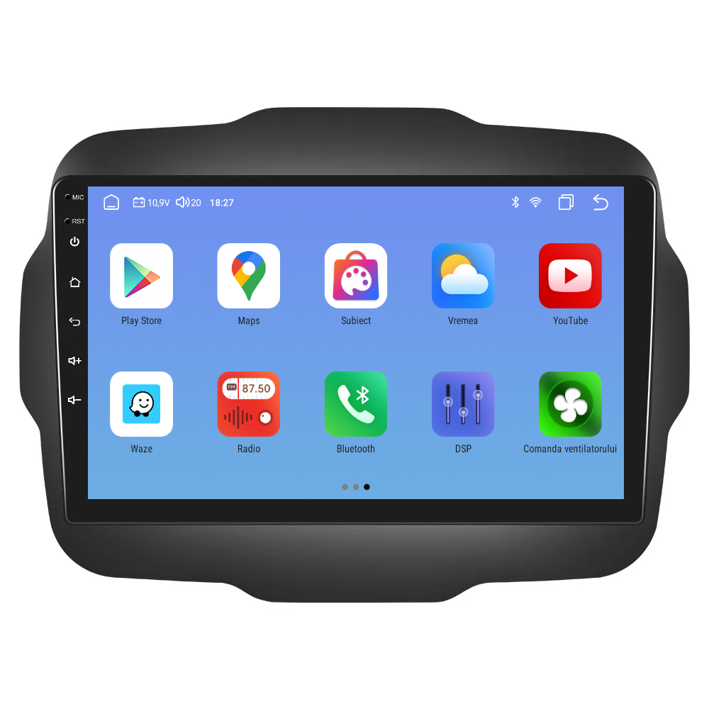 Navigatie dedicata Jeep Renegade (2016-2020) cu Android 14, 4 GB RAM 64 GB ROM, OCTA-CORE, Carplay si Android auto, Slot SIM 4G, ventilator de racire activ, ecran 9 inch HD