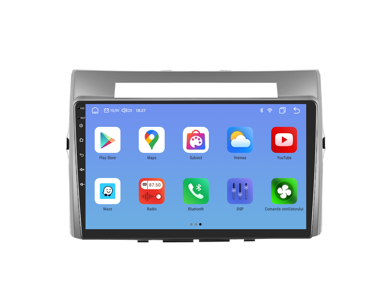 Navigatie dedicata Toyota Verso (2006) cu Android 14, 4 GB RAM 64 GB ROM, OCTA-CORE, Carplay si Android auto, Slot SIM 4G, ventilator de racire activ, ecran 10.1 inch HD