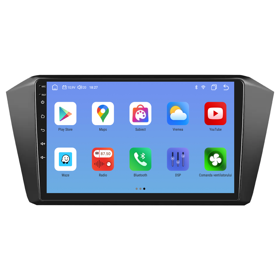 Navigatie dedicata Volkswagen Passat B8 (2015-2019) cu Android 14, 4 GB RAM 64 GB ROM, OCTA-CORE, Carplay si Android auto, Slot SIM 4G, ventilator de racire activ, ecran 10.1 inch HD