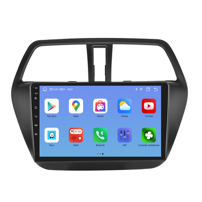 Navigatie dedicata SUZUKI S-CROSS (2014-2017) cu Android 14, 4 GB RAM 64 GB ROM, OCTA-CORE, Carplay si Android auto, Slot SIM 4G, ventilator de racire activ, ecran 9 inch HD