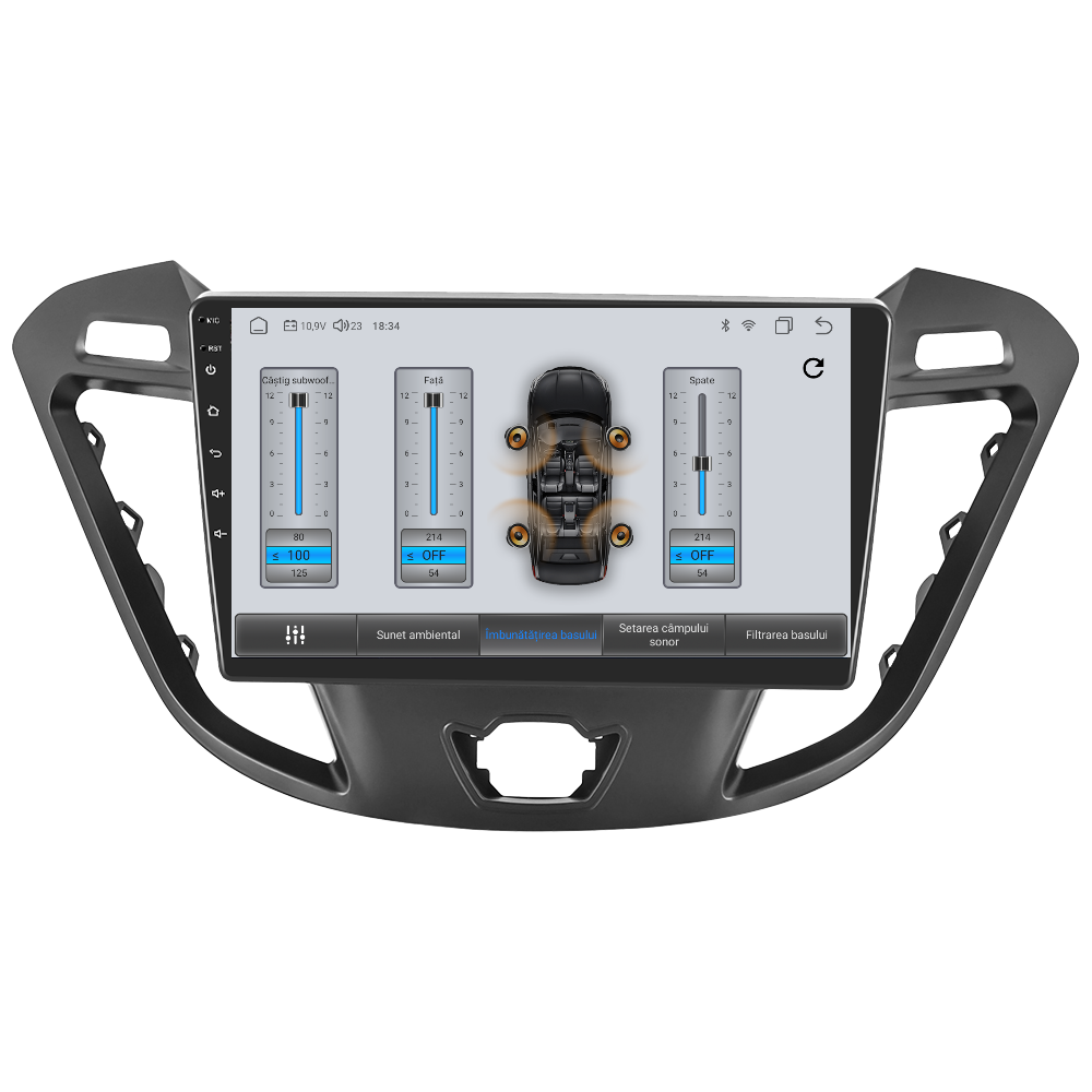 Navigatie dedicata Ford Transit (2012-2019) cu Android 14, 8 GB RAM 128 GB ROM, OCTA-CORE 2.0Mhz, Carplay si Android auto, Slot SIM 4G, ventilator de racire activ, ecran 9 inch HD