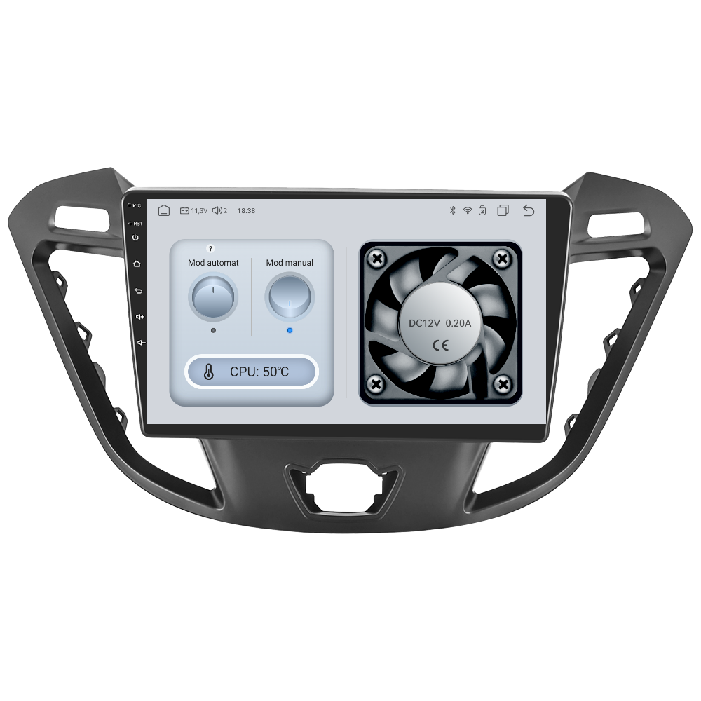 Navigatie dedicata Ford Transit (2012-2019) cu Android 14, 4 GB RAM 64 GB ROM, OCTA-CORE, Carplay si Android auto, Slot SIM 4G, ventilator de racire activ, ecran 9 inch HD