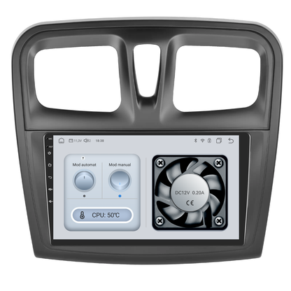 Navigatie dedicata Dacia Logan | Duster | Sandero (2012-2020) cu Android 14, 4 GB RAM 64 GB ROM, OCTA-CORE, Carplay si Android auto, Slot SIM 4G, ventilator de racire activ, ecran 9 inch HD