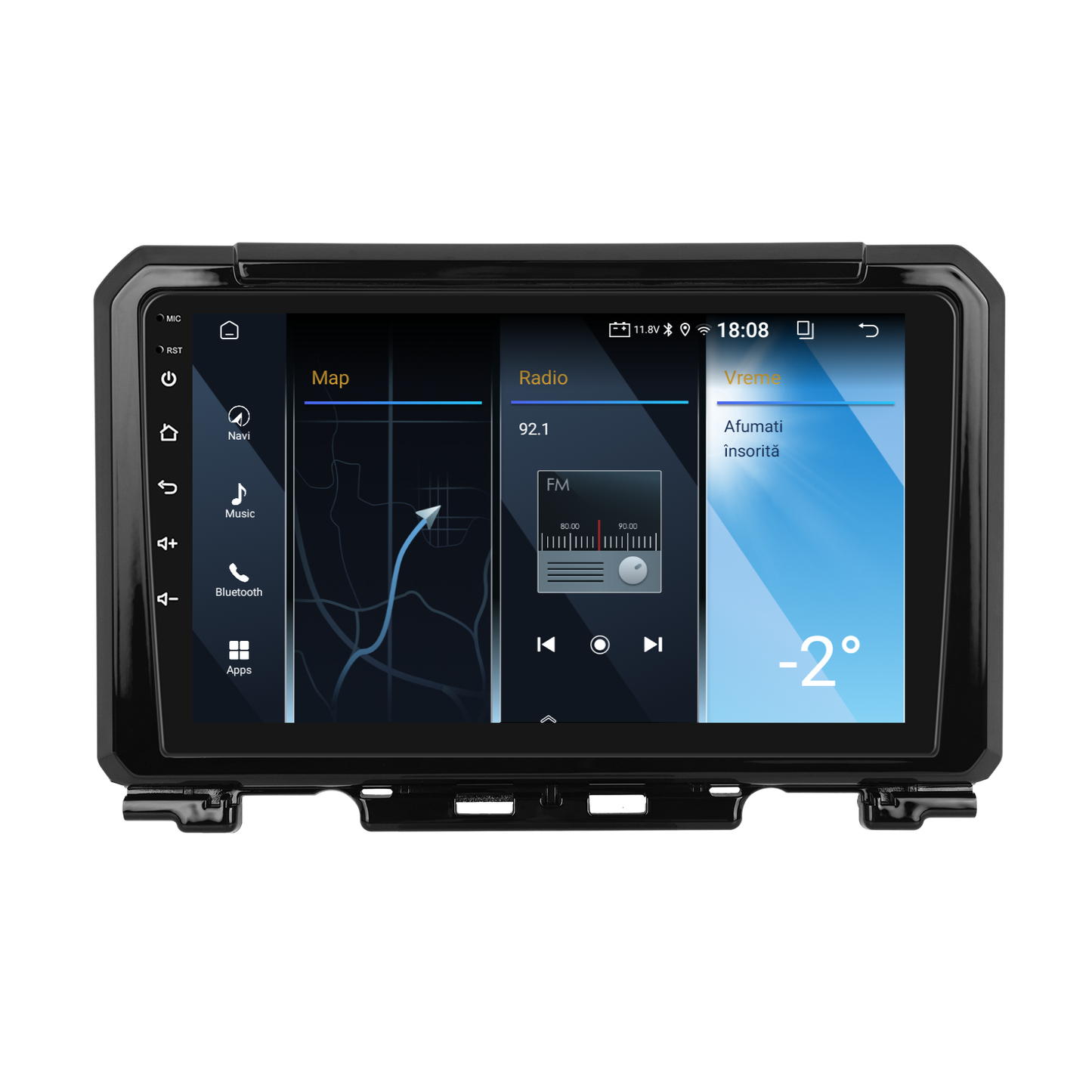 Navigatie dedicata SUZUKI Jimny 4 (2018-2023) 2GB RAM 32GB ROM, Android 14, Carplay si Android Auto, cooler racire, ecran HD 9 inch