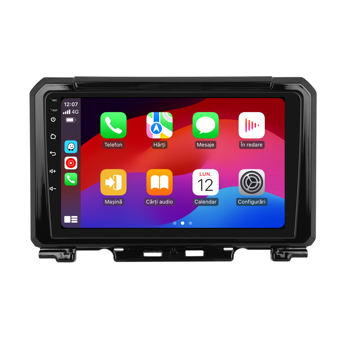 Navigatie dedicata SUZUKI Jimny 4 (2018-2023) cu Android 14, 8 GB RAM 128 GB ROM, OCTA-CORE 2.0Mhz, Carplay si Android auto, Slot SIM 4G, ventilator de racire activ, ecran 9 inch HD