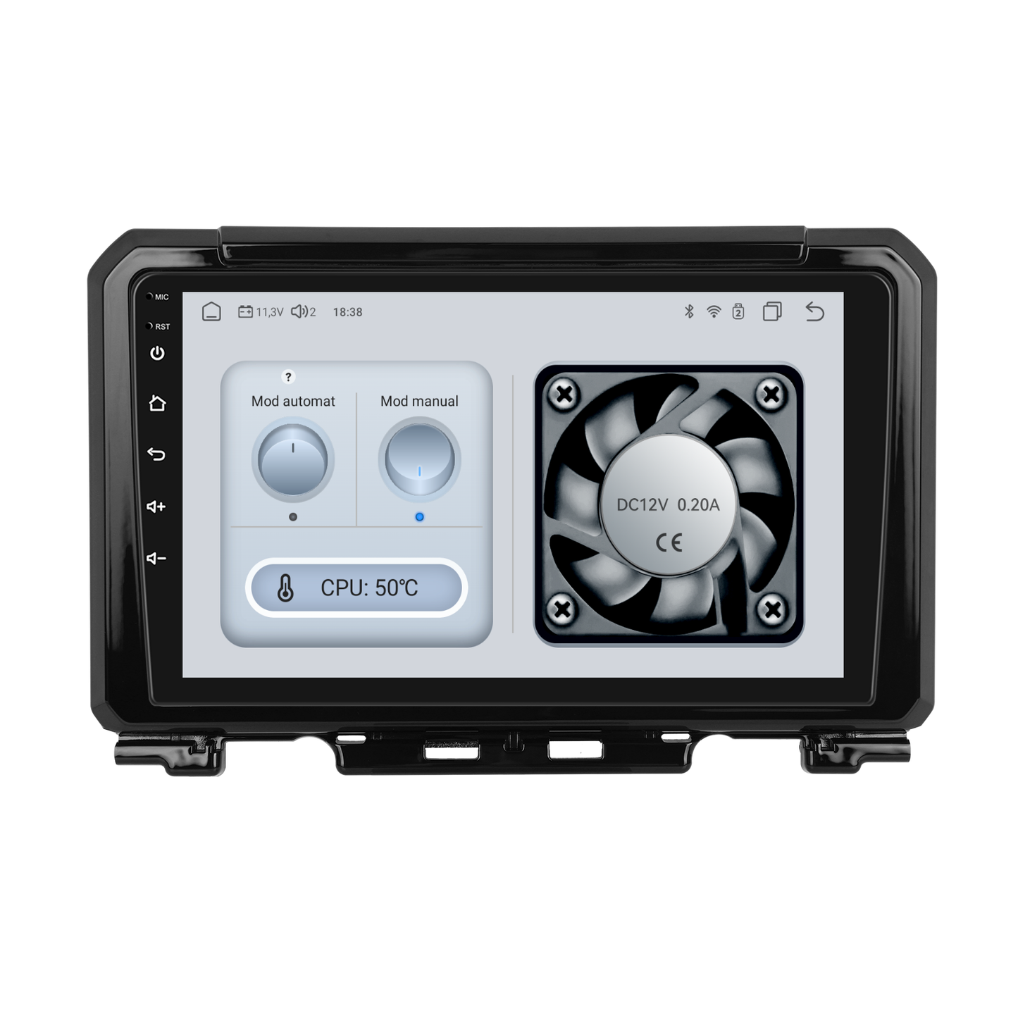 Navigatie dedicata SUZUKI Jimny 4 (2018-2023) cu Android 14, 8 GB RAM 128 GB ROM, OCTA-CORE 2.0Mhz, Carplay si Android auto, Slot SIM 4G, ventilator de racire activ, ecran 9 inch HD
