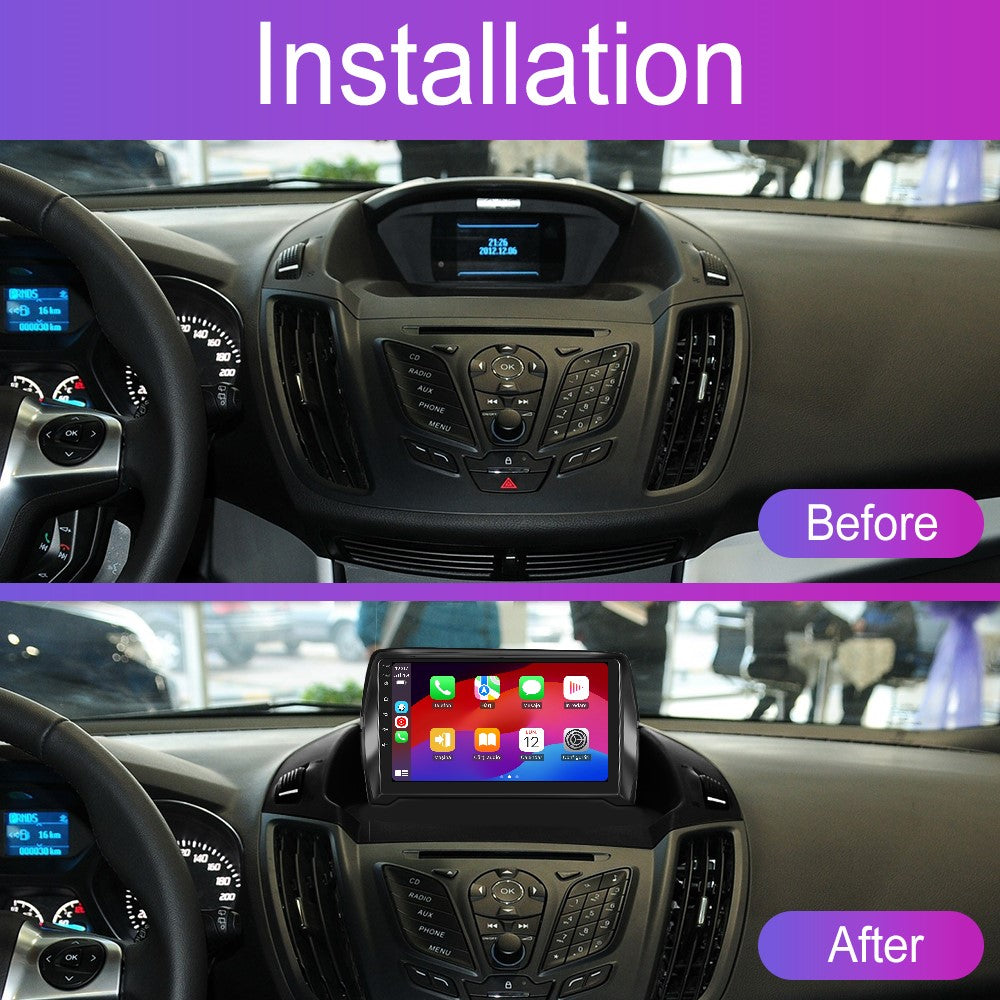 Navigatie dedicata Ford Kuga (2013-2019) cu Android 14, 4 GB RAM 64 GB ROM, OCTA-CORE, Carplay si Android auto, Slot SIM 4G, ventilator de racire activ, ecran 9 inch HD
