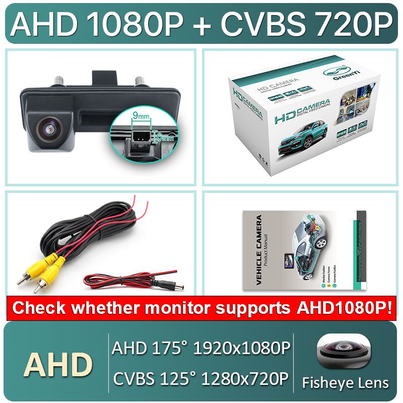 Camera marasarier dedicata Skoda, AHD 1080p, unghi larg de 170° ,pentru Skoda Octavia, Rapid, Fabia, Superb, Yeti, Roomster