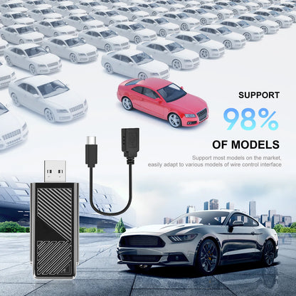 Adaptor Carplay si Andorid auto, transforma conexiune USB in conexiune WIFI, compatibil cu peste 98% modele auto