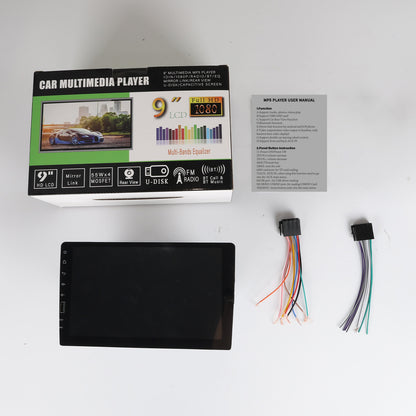 Player auto MP5, Universal 1DIN cu Carplay si Android auto, Bluetooth, USB ecran cu touchscreen 9 inch
