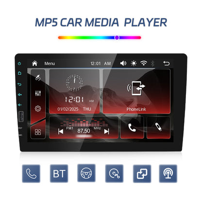 Player auto MP5, Universal 1DIN cu Carplay si Android auto, Bluetooth, USB ecran cu touchscreen 9 inch