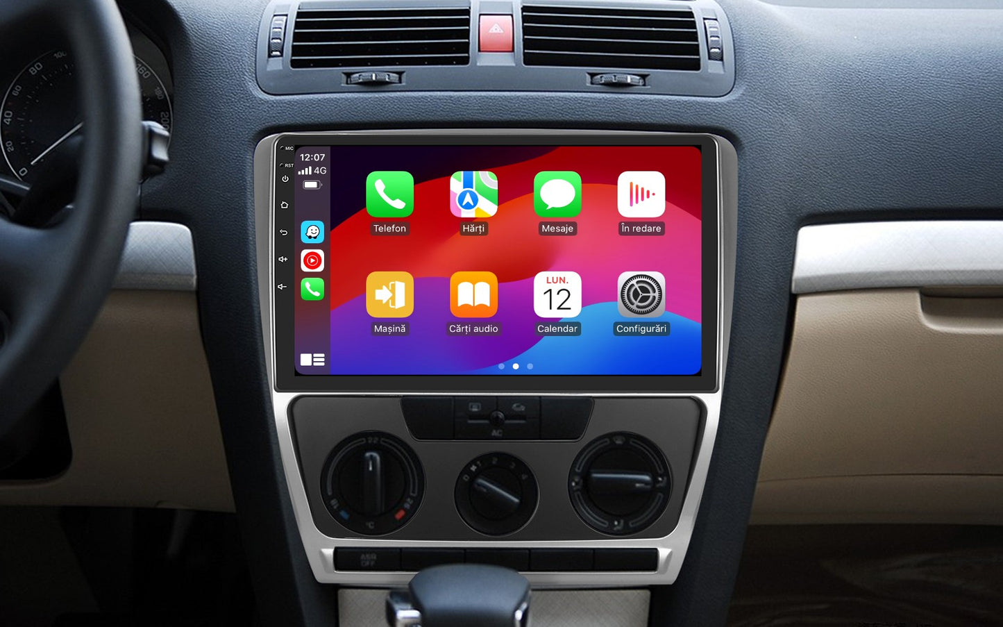 Navigatie dedicata Skoda Octavia 2 (2004-2013) cu Android 14, 4 GB RAM 64 GB ROM, OCTA-CORE, Carplay si Android auto, Slot SIM 4G, ventilator de racire activ, ecran 10 inch HD