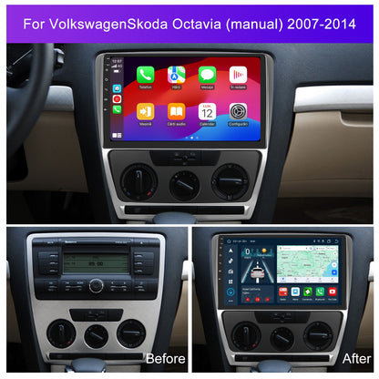 Navigatie dedicata Skoda Octavia 2 (2004-2013) cu Android 14, 4 GB RAM 64 GB ROM, OCTA-CORE, Carplay si Android auto, Slot SIM 4G, ventilator de racire activ, ecran 10 inch HD