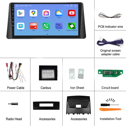 Navigatie dedicata Renault Megane 2 (2002-2009) cu Android 14, 4 GB RAM 64 GB ROM, OCTA-CORE, Carplay si Android auto, Slot SIM 4G, ventilator de racire activ, ecran 9 inch HD
