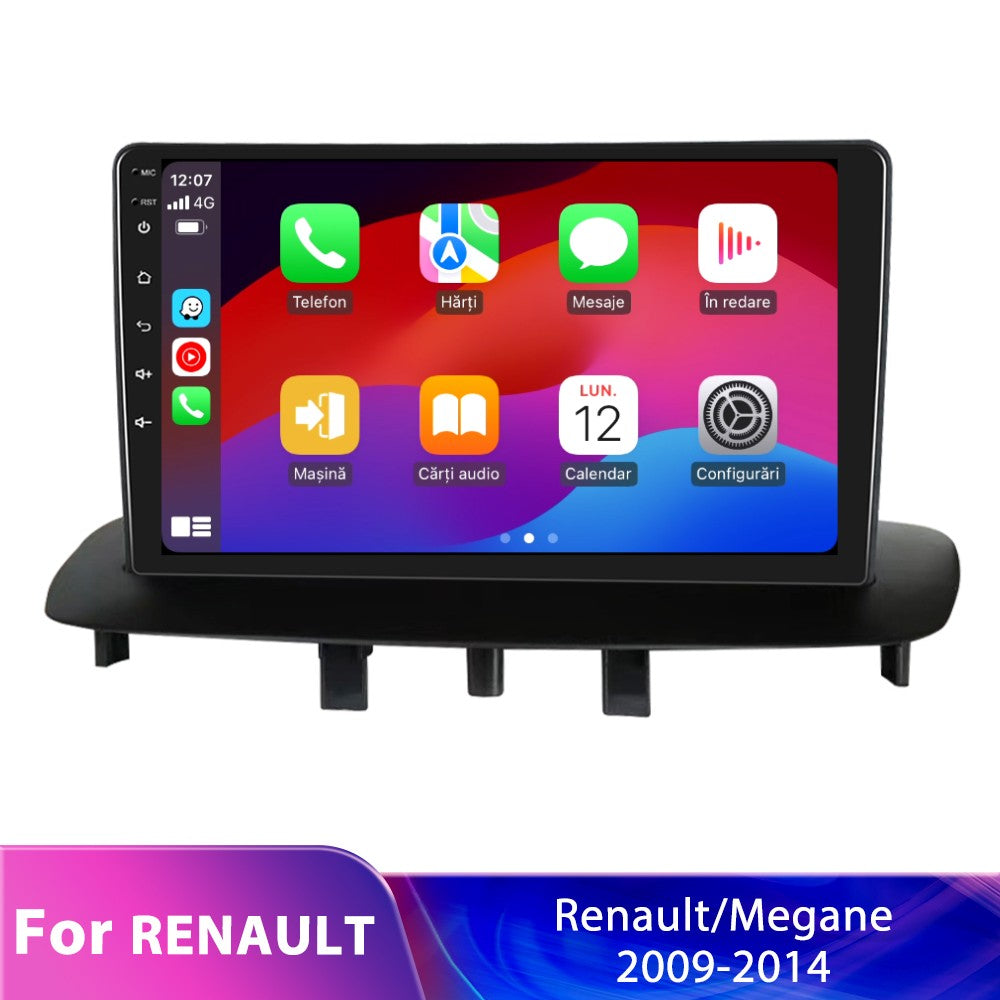 Navigatie dedicata Renault Megane 3/Fluence (2009-2015) Android 14, 8 GB RAM 128 GB ROM, OCTA-CORE 2.0Mhz, Carplay si Android auto, Slot SIM 4G, ventilator de racire activ, ecran 9 inch HD