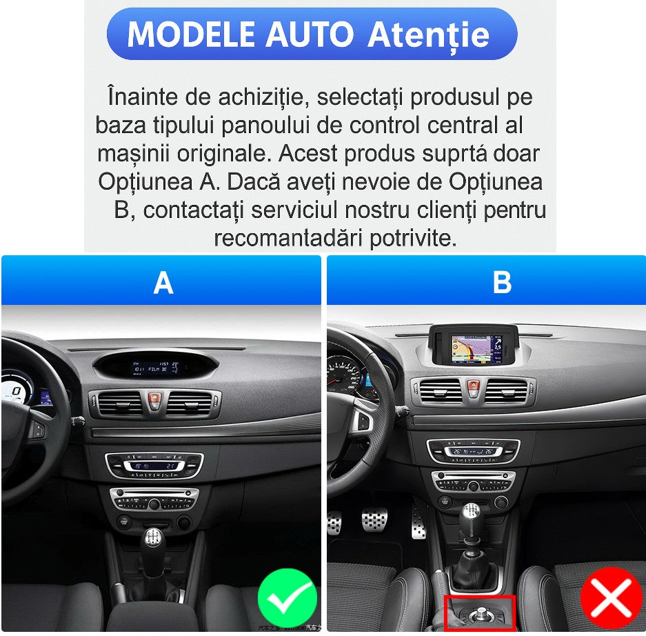 Navigatie dedicata Renault Megane 3/Fluence (2009-2015) Android 14, 8 GB RAM 128 GB ROM, OCTA-CORE 2.0Mhz, Carplay si Android auto, Slot SIM 4G, ventilator de racire activ, ecran 9 inch HD