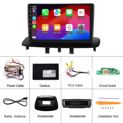 Navigatie dedicata Renault Megane 3/Fluence (2009-2015) Android 14, 8 GB RAM 128 GB ROM, OCTA-CORE 2.0Mhz, Carplay si Android auto, Slot SIM 4G, ventilator de racire activ, ecran 9 inch HD