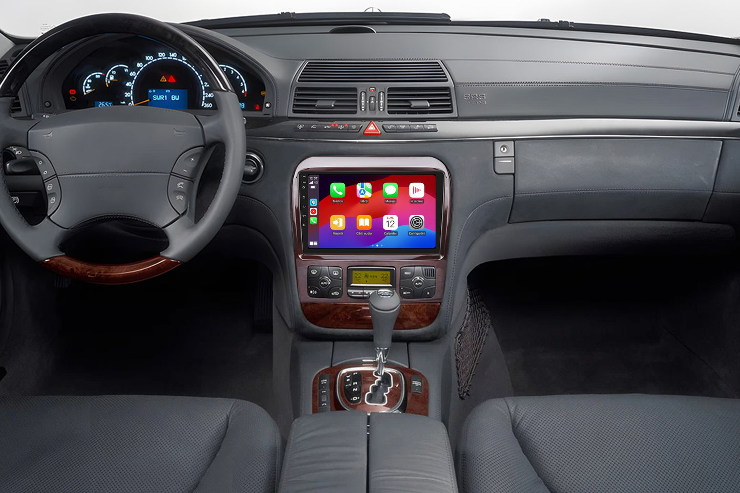Navigatie dedicata Mercedes-Benz S-Class (1999-2007) 2GB RAM 32GB ROM, Android 14, Carplay si Android Auto, cooler racire, ecran HD 9 inch