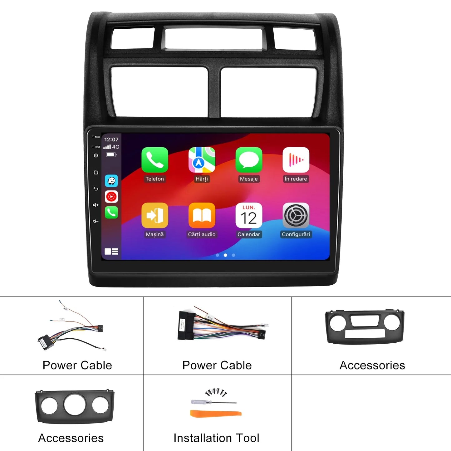Navigatie dedicata KIA Sportage (2007-2013) 2GB RAM 32GB ROM, Android 14, Carplay si Android Auto, cooler racire, ecran HD 9 inch