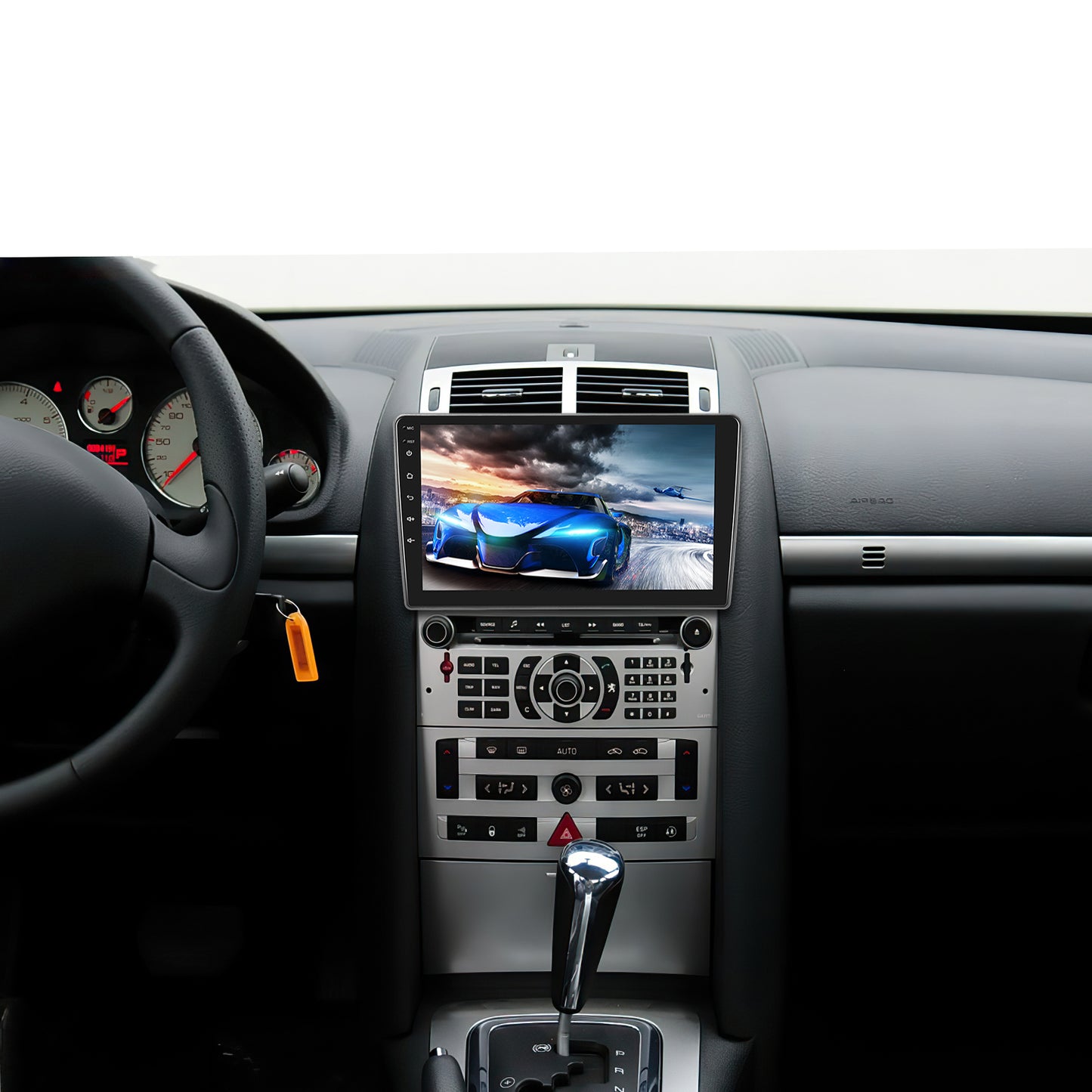 Navigatie dedicata Peugeot 407 (2004-2008) Android 14, 8 GB RAM 128 GB ROM, OCTA-CORE 2.0Mhz, Carplay si Android auto, Slot SIM 4G, ventilator de racire activ, ecran 9 inch HD