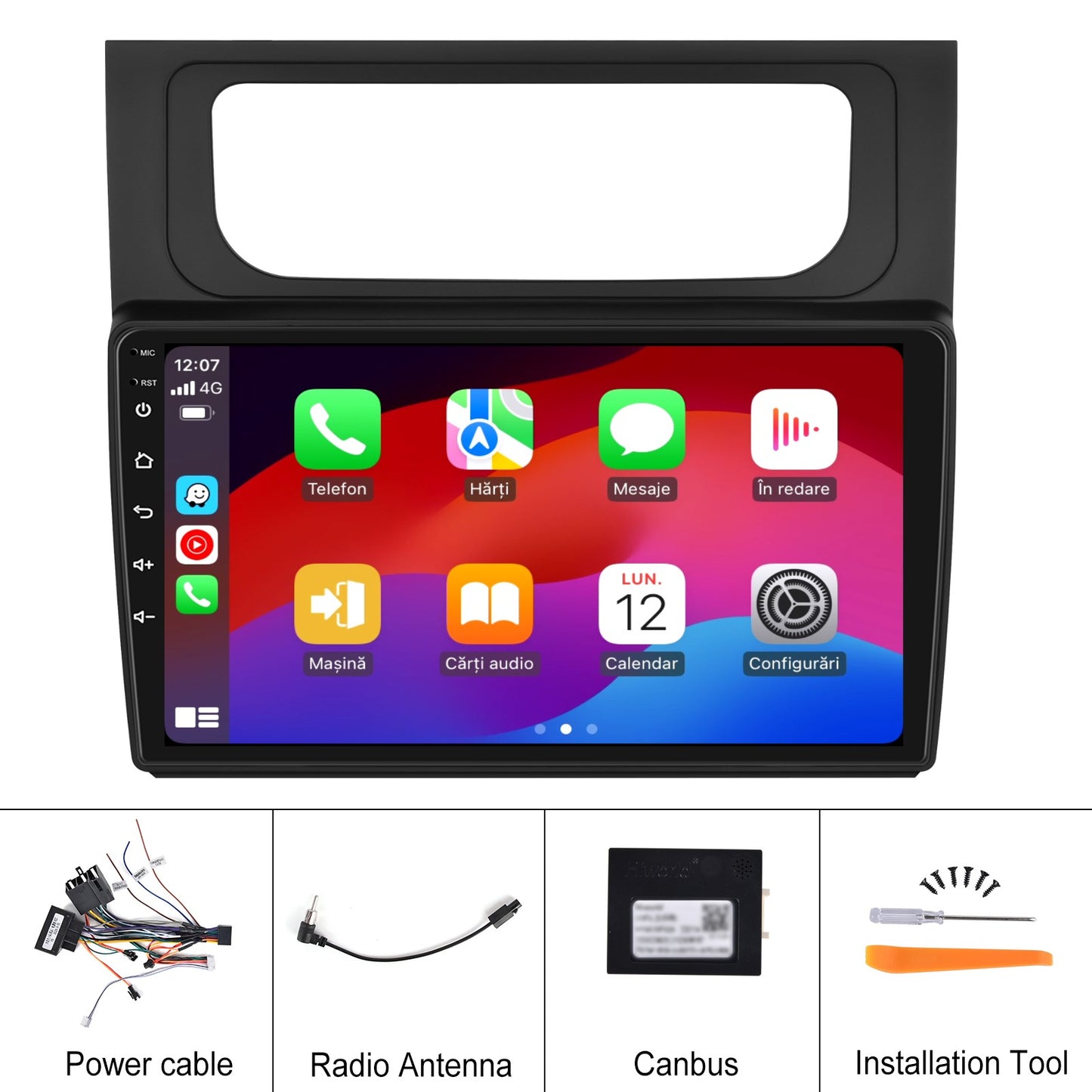Navigatie dedicata Volkswagen Touran (2014-2015) cu Android 14, 8 GB RAM 128 GB ROM, OCTA-CORE 2.0Mhz, Carplay si Android auto, Slot SIM 4G, ventilator de racire activ, ecran 10 inch HD