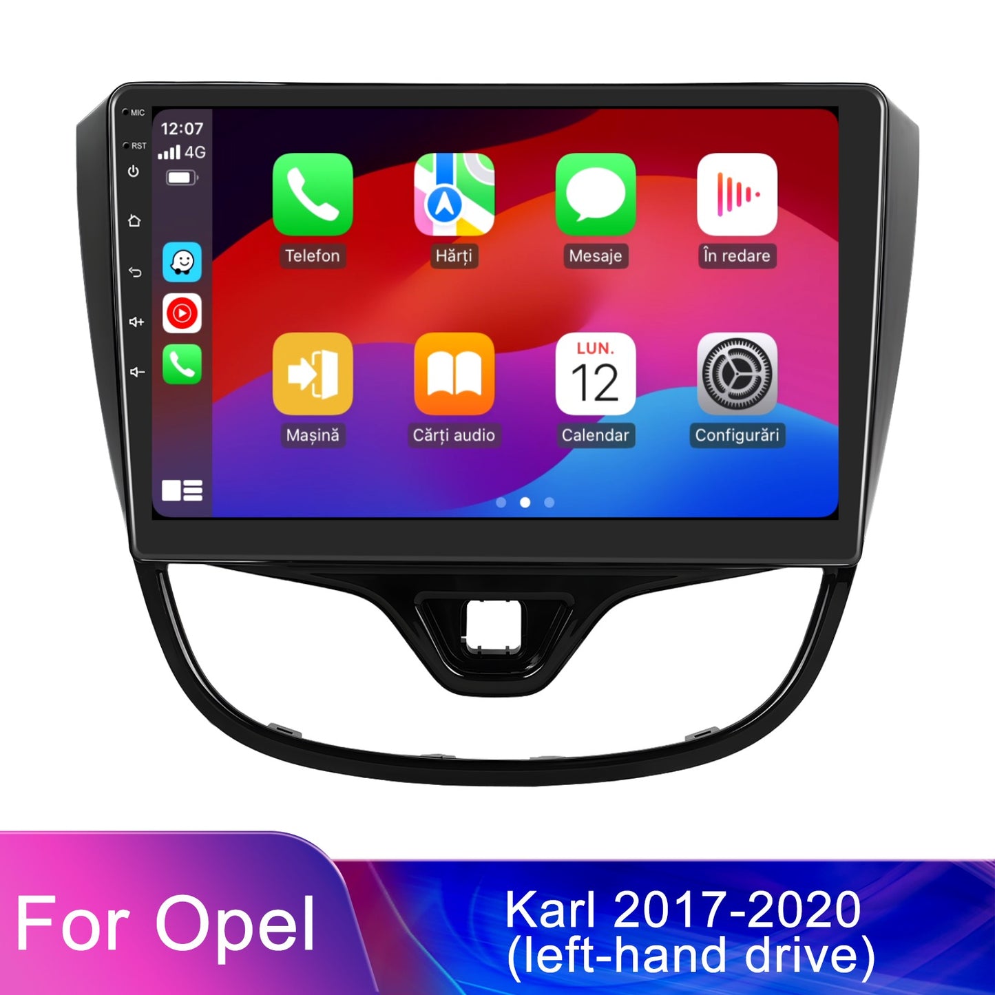 Navigatie dedicata Opel Karl (2017-2020) cu Android 14, 8 GB RAM 128 GB ROM, OCTA-CORE 2.0Mhz, Carplay si Android auto, Slot SIM 4G, ventilator de racire activ, ecran 10 inch HD