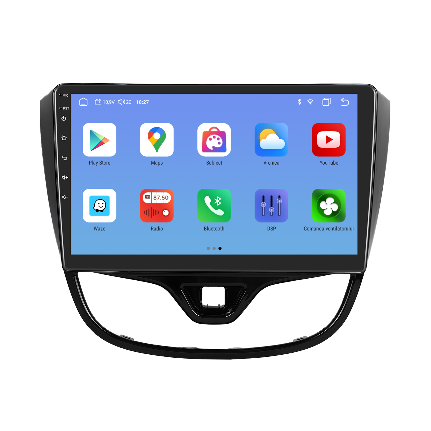 Navigatie dedicata Opel Karl (2017-2020) cu Android 14, 4 GB RAM 64 GB ROM, OCTA-CORE, Carplay si Android auto, Slot SIM 4G, ventilator de racire activ, ecran 10 inch HD