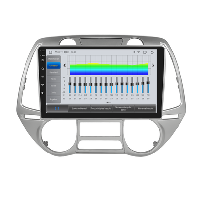 Navigatie dedicata Hyundai i20 (2008-2012) cu Android 14, 8 GB RAM 128 GB ROM, OCTA-CORE 2.0Mhz, Carplay si Android auto, Slot SIM 4G, ventilator de racire activ, ecran 9 inch HD