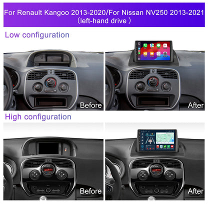 Navigatie dedicata Renault Kangoo (2013-2020)/Nissan NV250 (2013-2021) cu Android 14, 8 GB RAM 128 GB ROM, OCTA-CORE 2.0Mhz, Carplay si Android auto, Slot SIM 4G, ventilator de racire activ, ecran 9 inch HD
